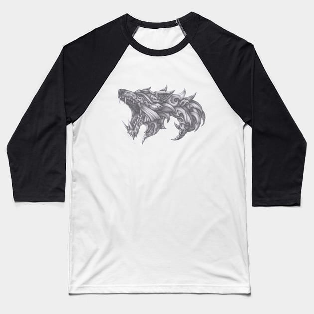 Fenrir, Valhalla, Loki Baseball T-Shirt by Hedgeh0g